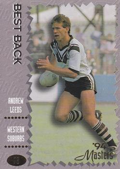 1994 Dynamic NSW Rugby League '94 Masters #78 Andrew Leeds Front